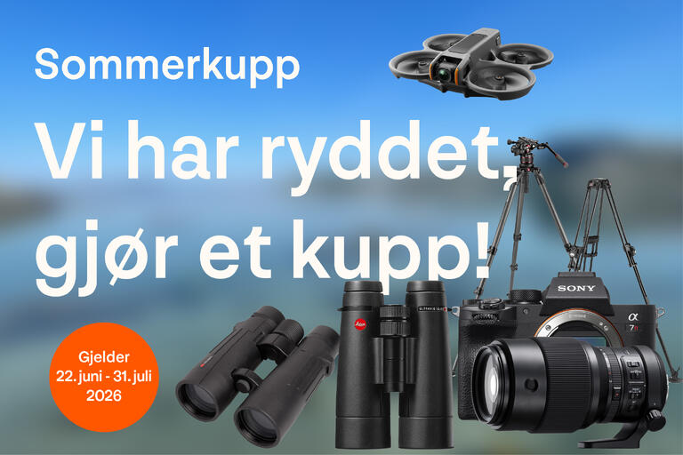 Sommerkupp på fotoutstyr